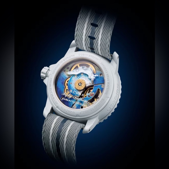 ANTARCTIC OCEAN SO35S100 SWATCH BLANCPAIN WHITE NEW - Picture 2 of 6